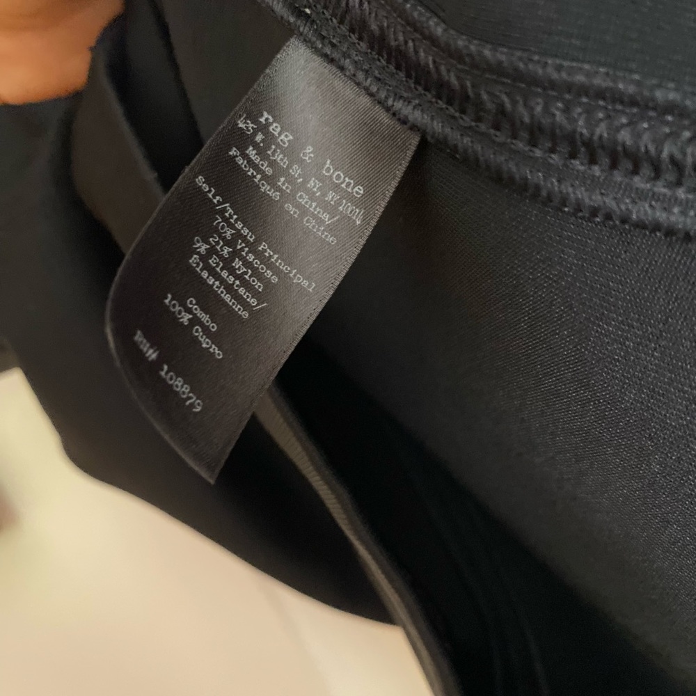 EUC RAG & BONE JOYCE DRESS BLACK BODYCON 00 - Picture 5 of 6